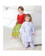 Simplicity Pattern | 1573 BB | Toddlers' and Child's Loungewear