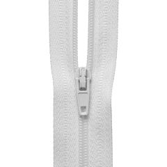 Hemline | Zips on a Roll: White | per metre