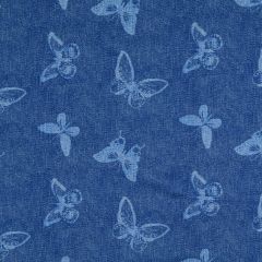 French Terry: Butterfly Denim (25741)