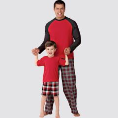 Simplicity Pattern | S9128 A | Men's and Boys Sleepwear