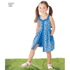 Simplicity Pattern | 1453 A | Child's Dress, Top, Trousers or Shorts and Hat