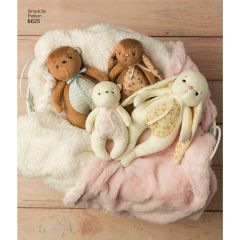Simplicity Pattern | 8625 OS | Stuffed Animals and Gift Bags