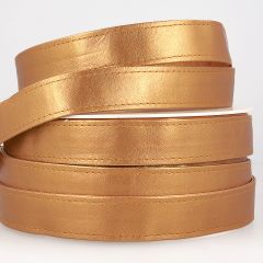 Stephanoise | 25mm Faux Leather Webbing | Gold: 15m Reel